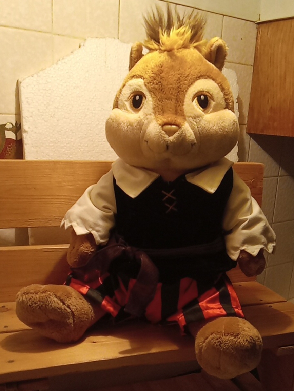 Build-A-Bear Chipmunk In A Pirate Costume 13" Sitting Down